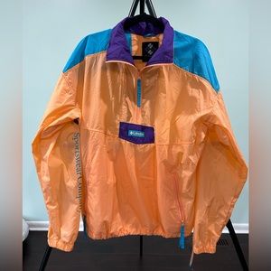 Columbia colorful windbreaker / size medium